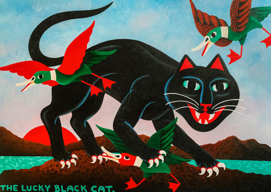 LIAM ALVY, The Lucky Black Cat, 2023