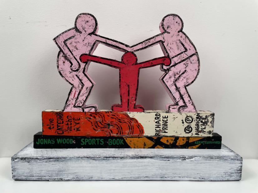 Still Life With Keith Haring Sculpture On Art Books, 2024