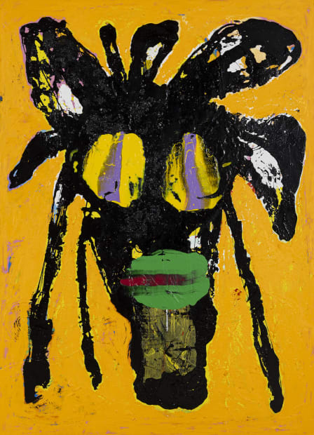 JACK KABANGU, Untitled (Yellow Face), 2024