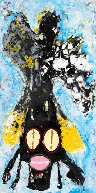 JACK KABANGU, Dark Face Painting ( Covered in Water), 2022-2024