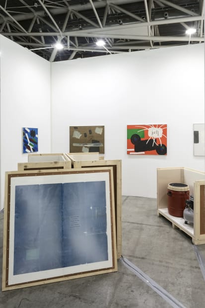 Installation view, Artissima 2021, Duo show by Lennart Lahuis and Willem Hussem
