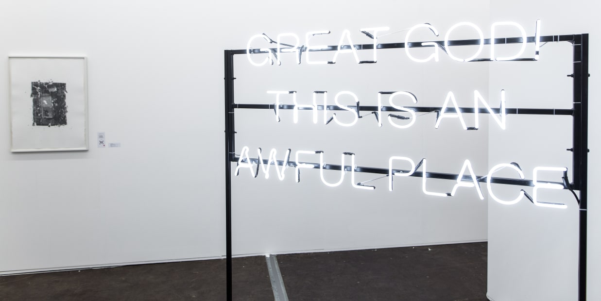 Installation view, Art Rotterdam 2018, Duo show by Lennart Lahuis and Sybren Renema