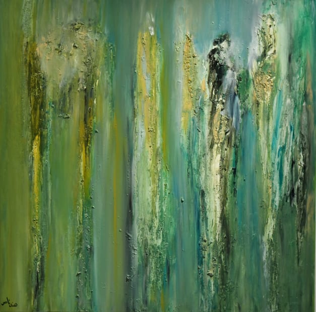 Parallel universe2, Oil on canvas, 2019 100x100cm