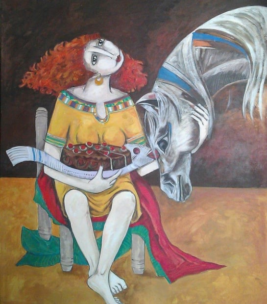 Abdulnasser Amer, 2014, Oil on canvas, 120x100cm