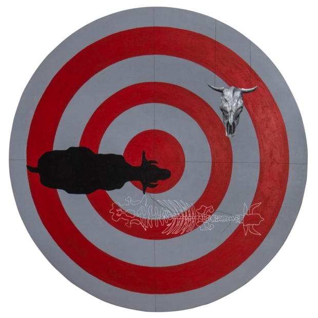 Bullseye, 2022, Acrylic on canvas, 150cm