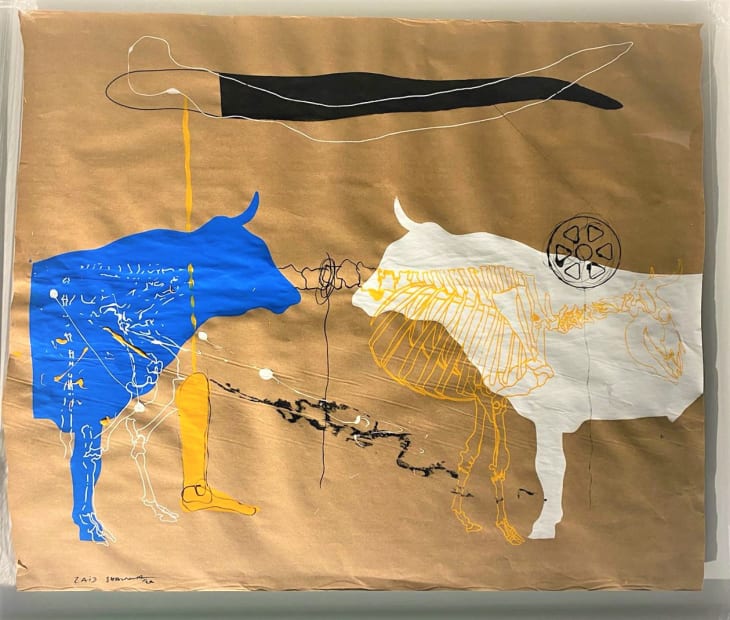 Untitled, 2022, Silkscreen on paper, 90x105cm