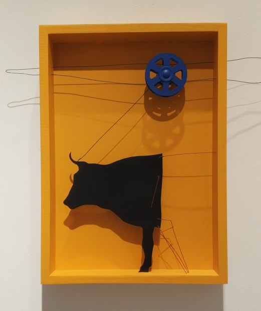 Untitled Game 2, 2022, Wood and steel, 56x40.5cm