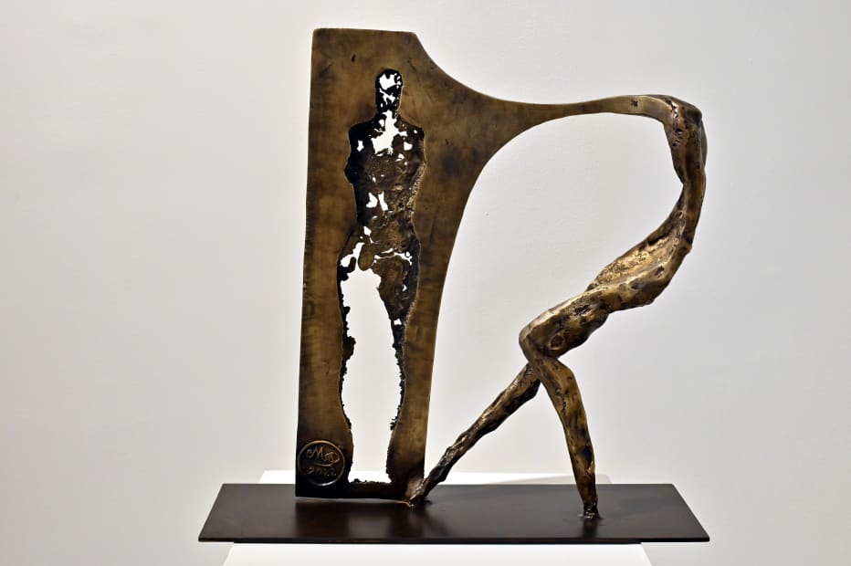 Emad Dhahir, Alienation, 2022, Bronze, 51x50x18cm