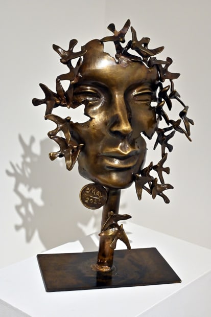 Emad Dhahir, Dream, 2022, Bronze, 44x27x15cm