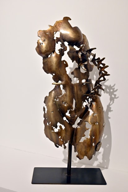 Emad Dhahir, Pain, 2022, Bronze, 80x35x18cm