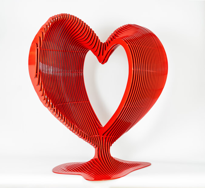 Namora by artist Jean Paul Kala made of stainless steel limited edition now available at 5Art Gallery