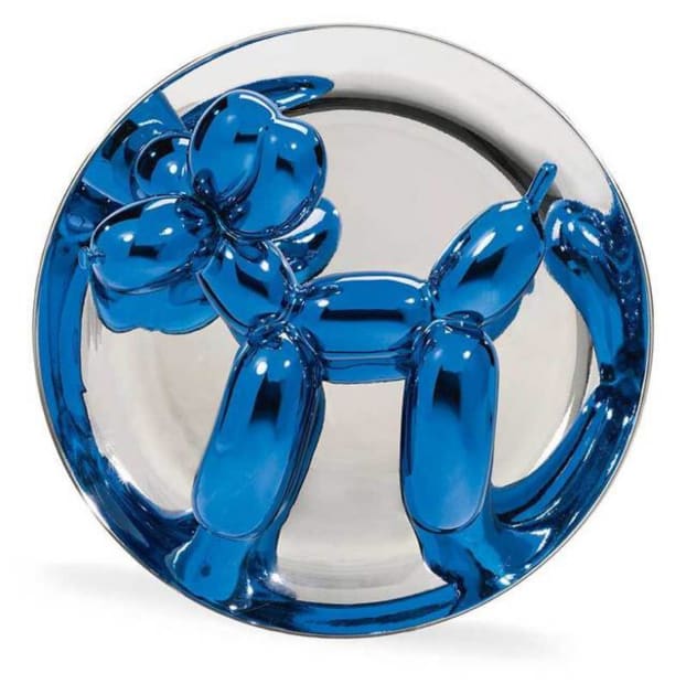 Image of blue dog balloon from Jeff Koons 5Art Gallery