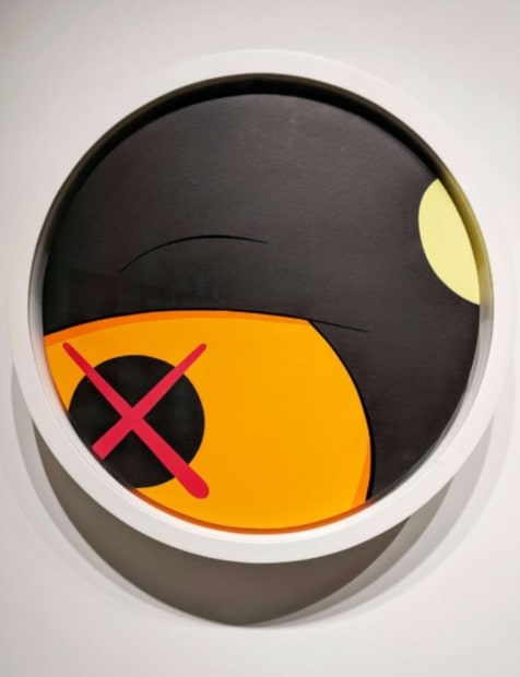 Image of round tondo painting from KAWS 5Art Gallery
