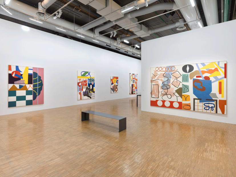 Vues de l’exposition Shirley Jaffe. Une Américaine à Paris, Centre Pompidou, Paris, Galerie du Musée et Galerie d’art graphique, Niveau 4. 20 avril - 29 août 2022 © Centre Pompidou, Helene Mauri