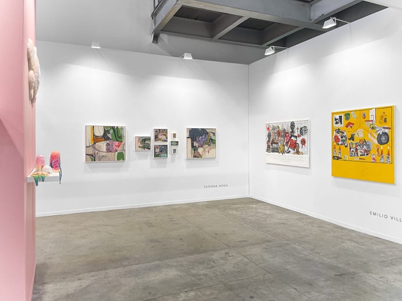 Installation shot of Zona Maco Art Fair Booth