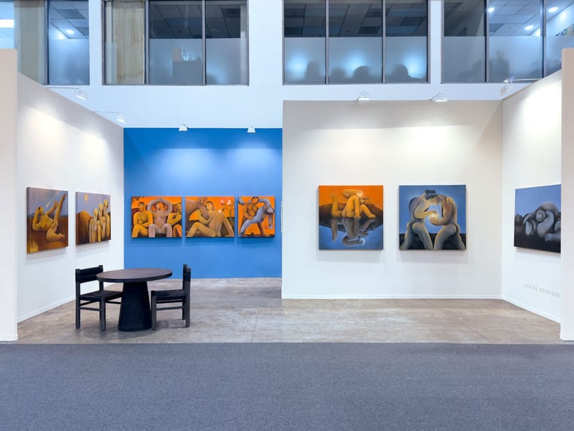 Installation view from Carlos Rodriguez's solo presentation at Zona Maco 2024.