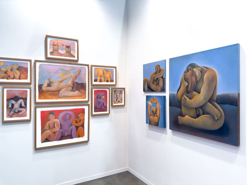 Installation view from Carlos Rodriguez's solo presentation at Zona Maco 2024.