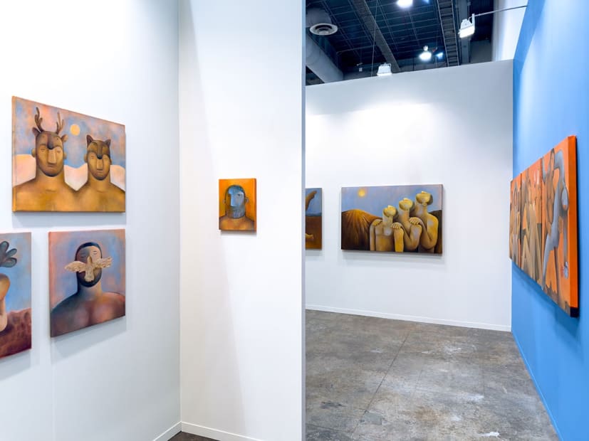 Installation view from Carlos Rodriguez's solo presentation at Zona Maco 2024.