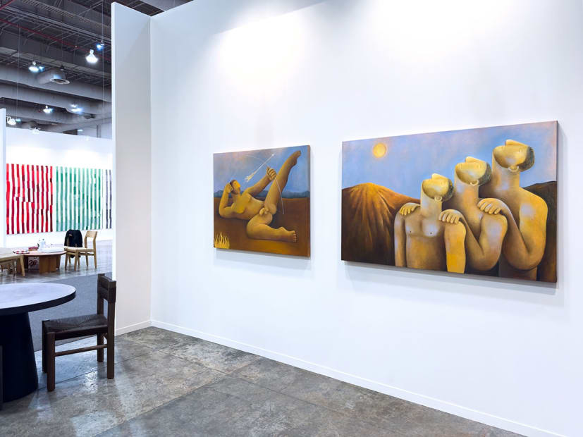 Installation view from Carlos Rodriguez's solo presentation at Zona Maco 2024.