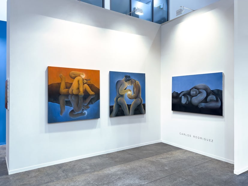 Installation view from Carlos Rodriguez's solo presentation at Zona Maco 2024.