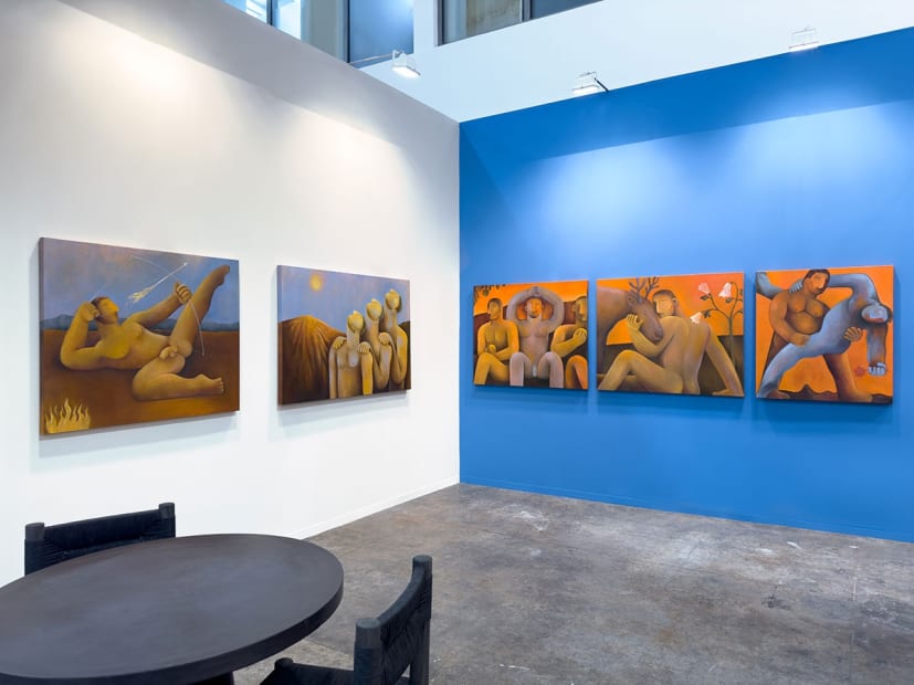 Installation view from Carlos Rodriguez's solo presentation at Zona Maco 2024.