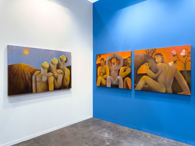 Installation view from Carlos Rodriguez's solo presentation at Zona Maco 2024.