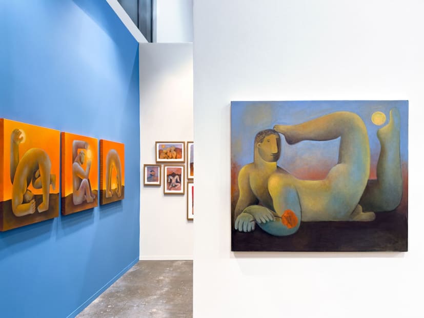 Installation view from Carlos Rodriguez's solo presentation at Zona Maco 2024.