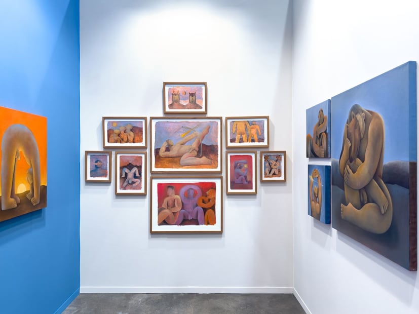 Installation view from Carlos Rodriguez's solo presentation at Zona Maco 2024.