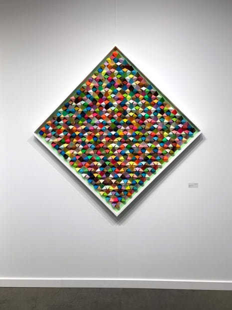 Installation image of Sean Newports work at Seattle Art Fair 2019