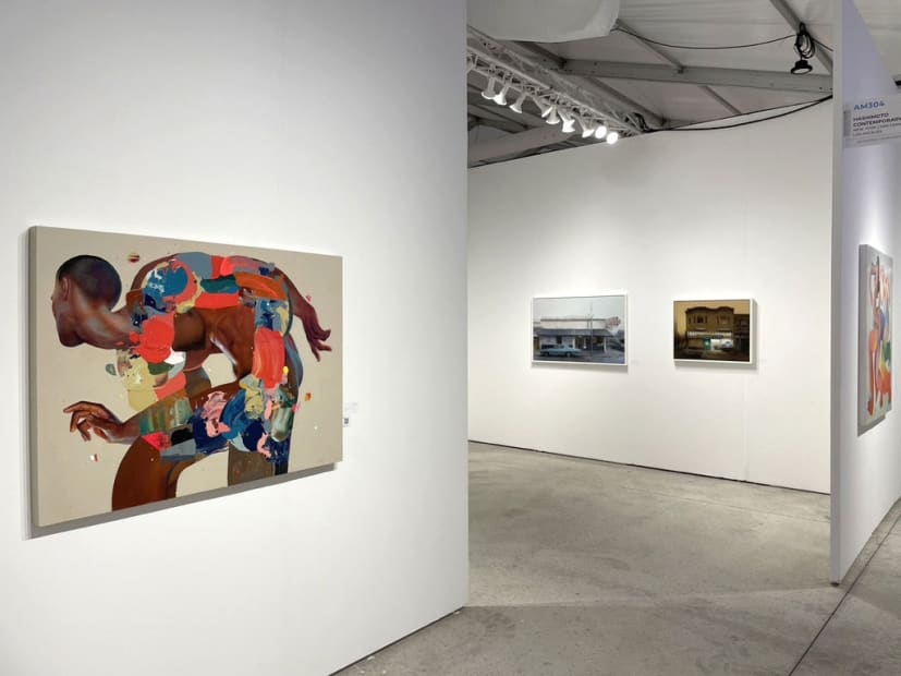 Installation view of the Hashimoto Contemporary booth, Art Miami 2022