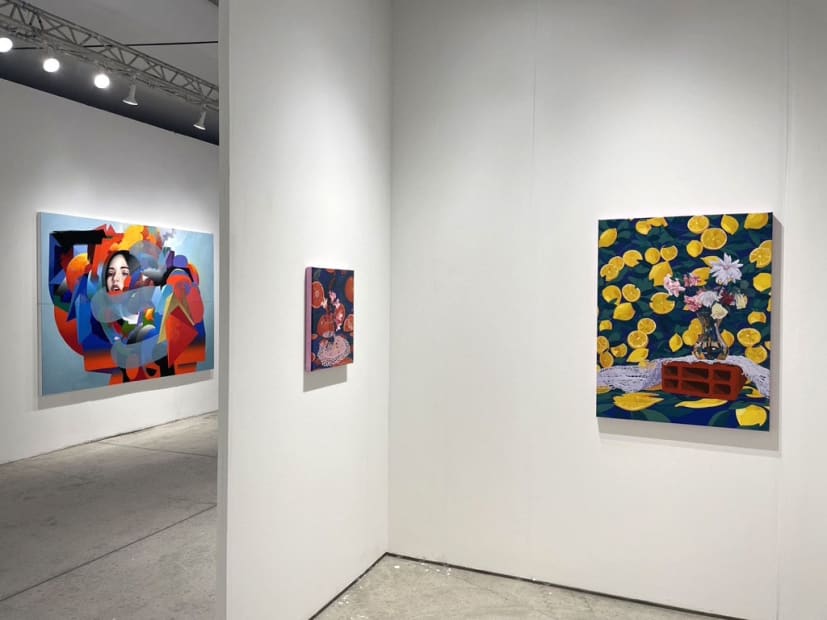Installation view of the Hashimoto Contemporary booth, Art Miami 2022
