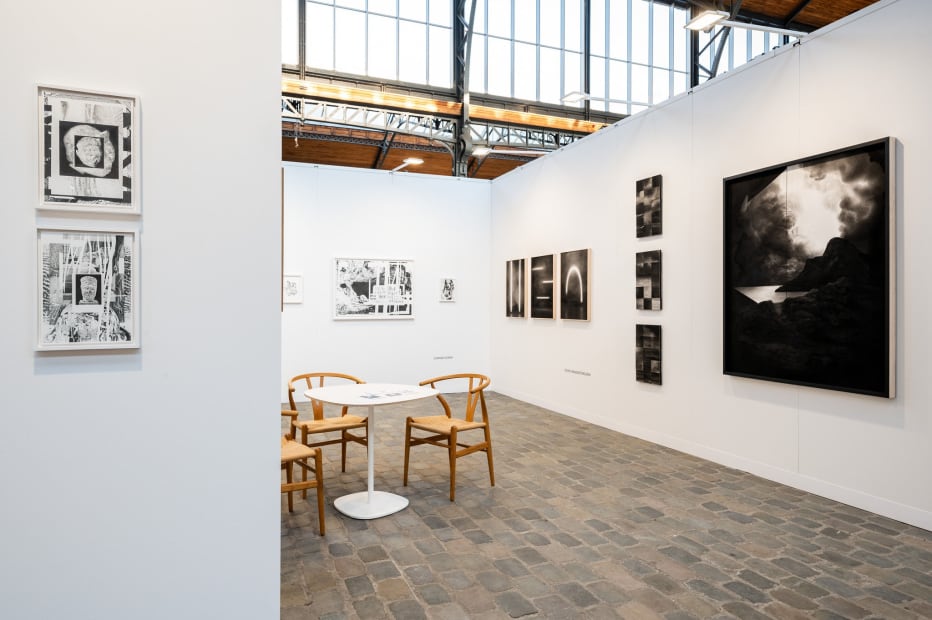 Art on Paper Brussels 2024 -Husk Gallery with Céline Marin,Juanan Soria and Kevin Vanwonterghem_Photo: Geoffrey Fritsch