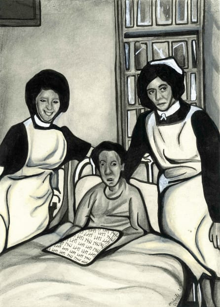 Nurses and Patient at Our Ladys Asylum, Cork 1960 , 2022