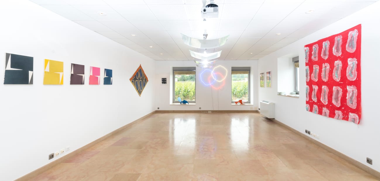 Guillaume Moschini + Claude Viallat + Frédéric Bouffandeau @ Partie de Campagne 2017 - CHassagne-Montrachet