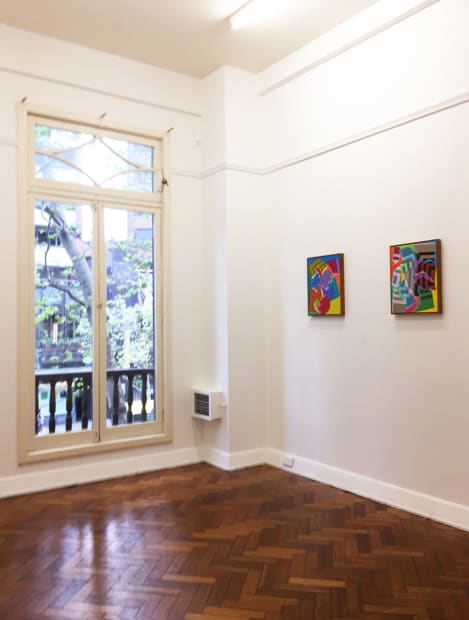 Bryan Spier, Divided Paintings, 2017 installation view