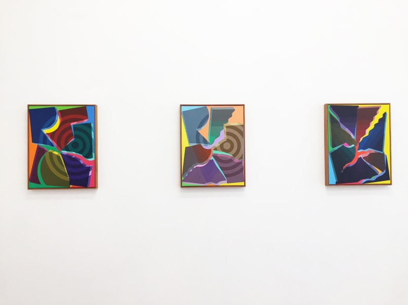 Bryan Spier, Divided Paintings, 2017 installation view