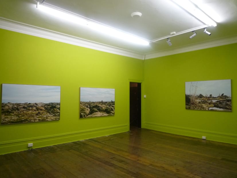 Sanja Pahoki, To The Centre of The Earth and Back (Iceland), 2012 Installation view