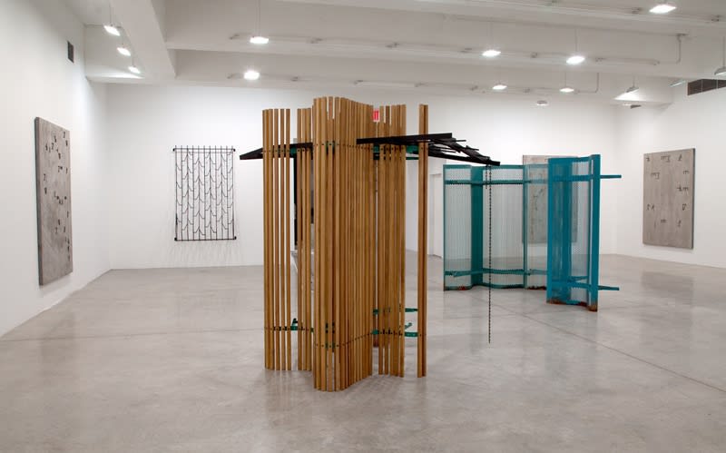 Boyce installation image at TBG NY, sculptures