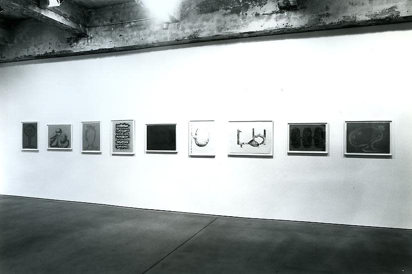 Charles Long installation view at TBG, drawings