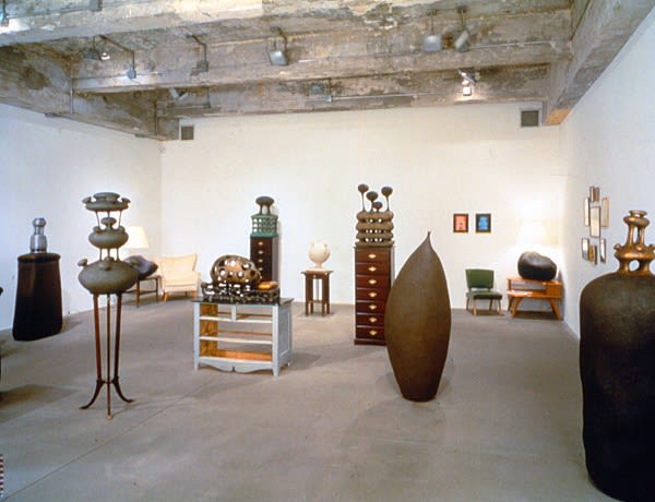 Charles Long installation view at TBG, collection of sculptures