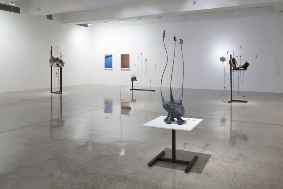 Charles Long installation view at TBG, sculptures