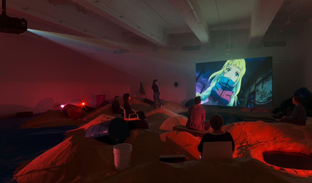 Phil Collins, installation view from Delete Beach