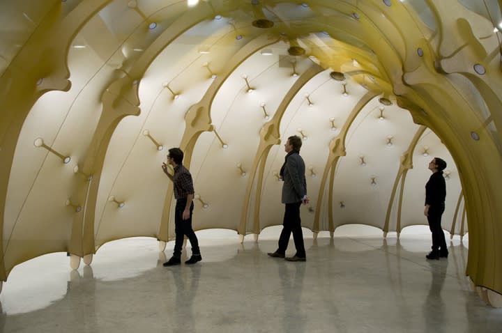 Ernesto Neto tunnel made of fabric