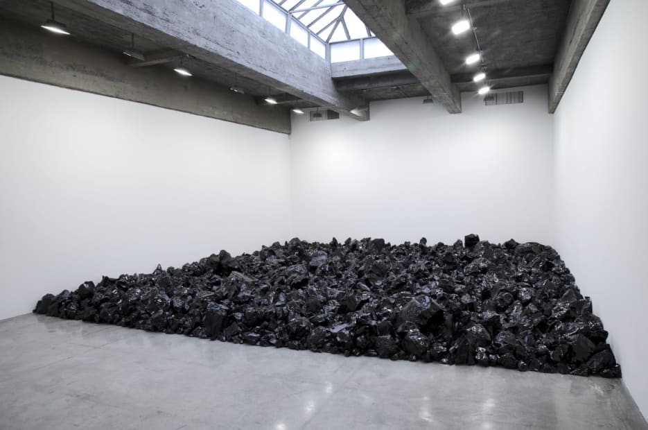 Eliasson installation of lava rock