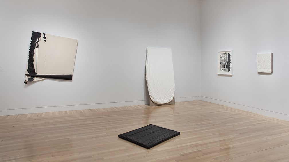 Installation view at the Hammer Museum, paintings