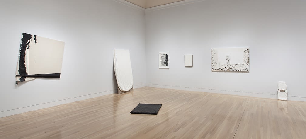 Installation view at the Hammer Museum, paintings