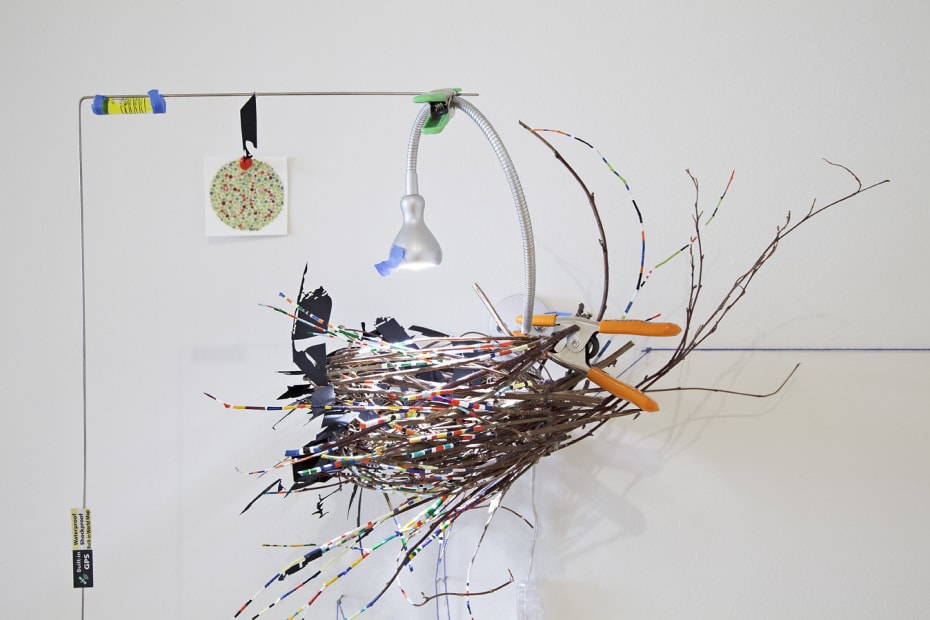 Image of a bird nest sculpture