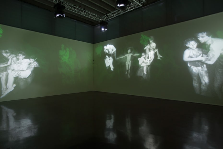 Image of Matt Collishaw installation / projection on walls