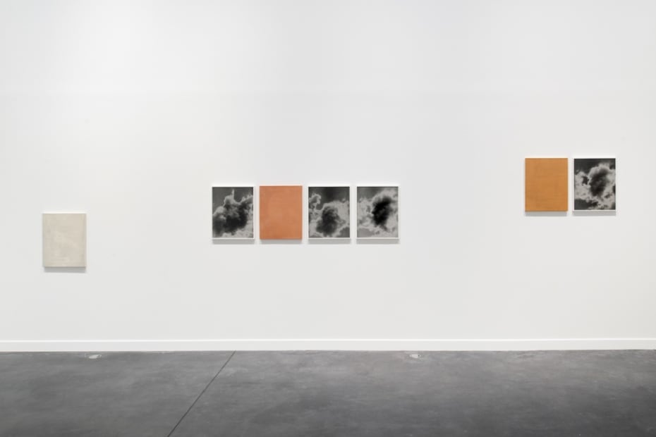 Image of Lisa Oppenheim photographs installation with smoke series