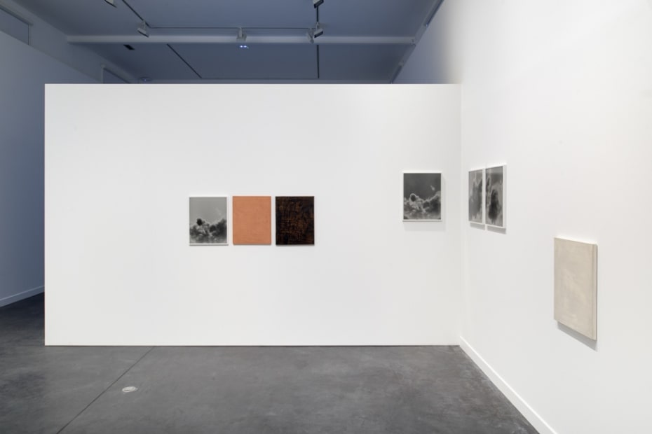 Image of Lisa Oppenheim photographs installation with smoke series